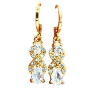 Diamond CZ Dangle Earrings